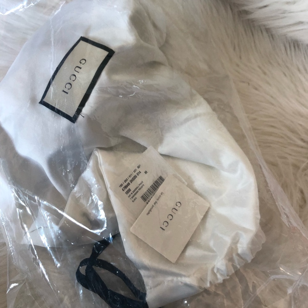 Gucci Black Baseball Cap Pence T.Gabardina Pesante - Picture 5 of 10